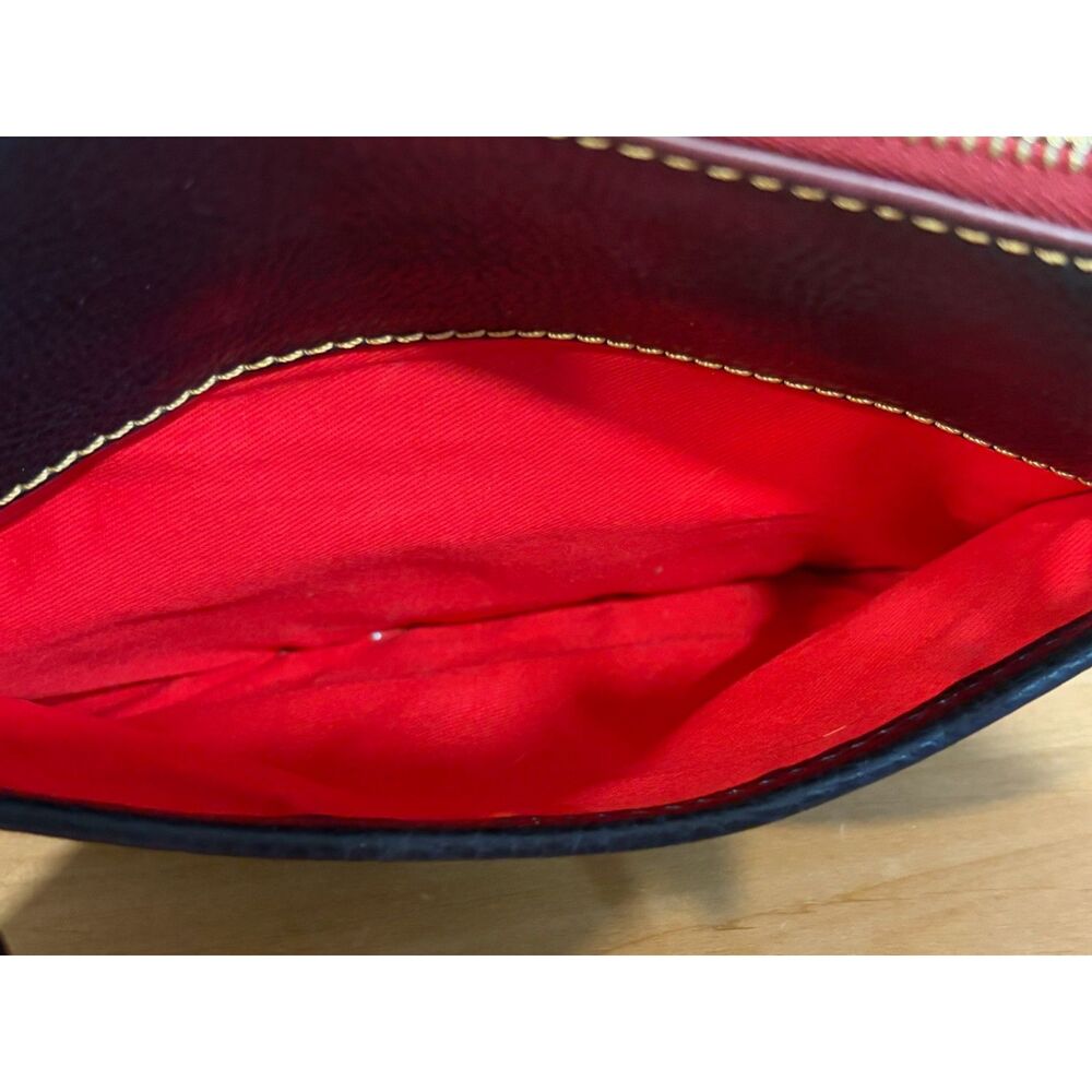 Dooney & Bourke Florentine Leather Ginger Crossbody EUC Navy Blue - Picture 5 of 7